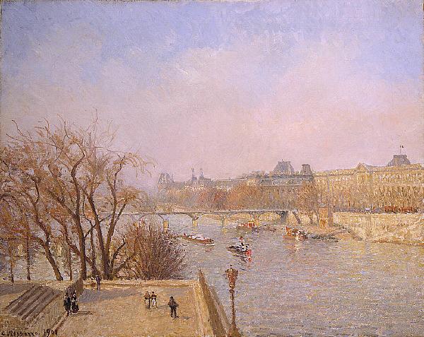Camille Pissarro The Louvre: Morning Spain oil painting art